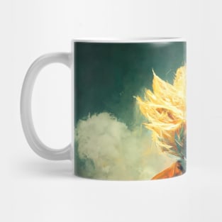 Super Saiyan Abstract Art Mug